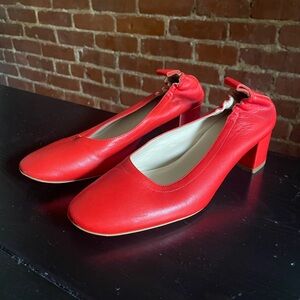 Everlane, The Day Heel, Red, 6.5